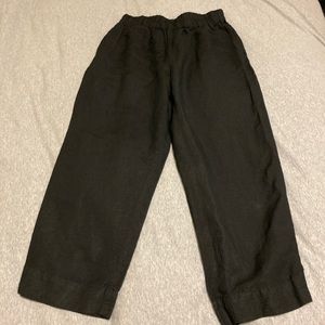 Madewell black linen pants, size S.